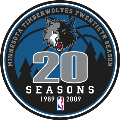 Minnesota Timberwolves 2008-2009 Anniversary Logo iron on paper